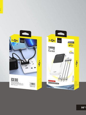 Power bank with built-in cables new