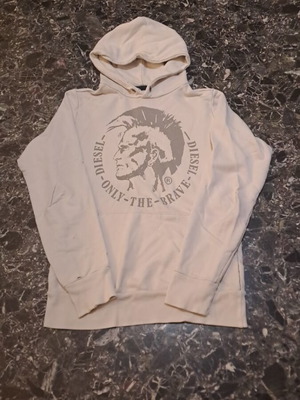 Diesel hoodie used, white, size M