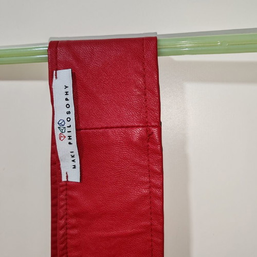 Maki Philosophy Red Belt like new, faux leather