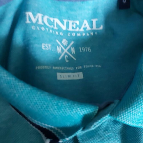 Ανδρική μπλούζα με γιακά McNeal σαν καινούργια, slim fit, μεγέθη M έως XL