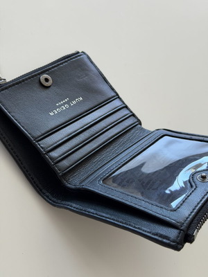 Kurt Geiger London Black Leather Wallet quilted, like new
