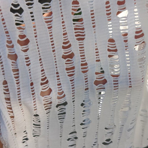 White transparent asymmetrical vest like new