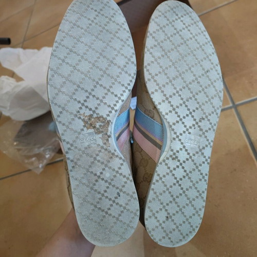 Gucci sneakers like new, size 40.5, pink and turquoise