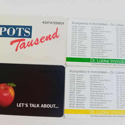 Phone cards Germany pack of 4 like new