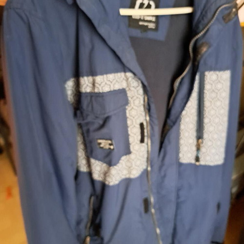 Emerson jacket like new, gray and blue, size L