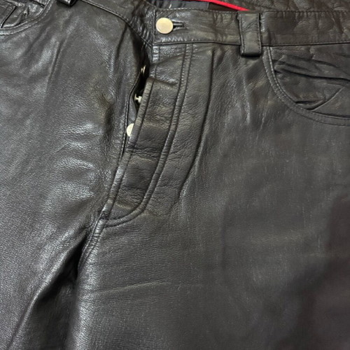 Leather pants black like new, size XXL