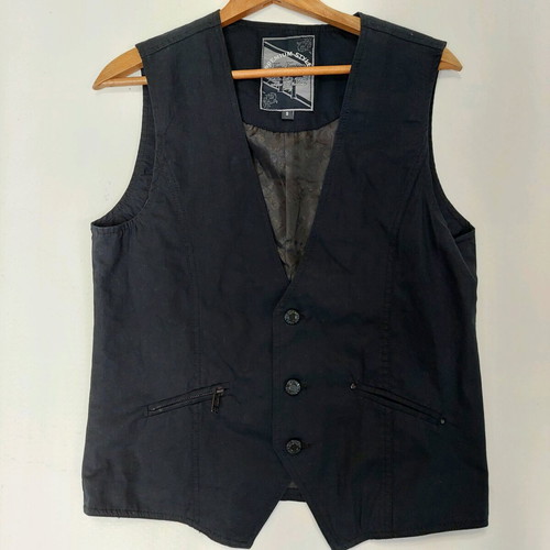 Tom Tompson men's sleeveless vest new, black, size small