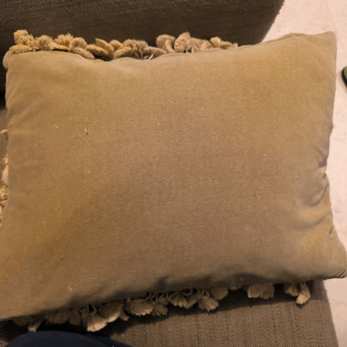 Needlepoint pillow vintage used