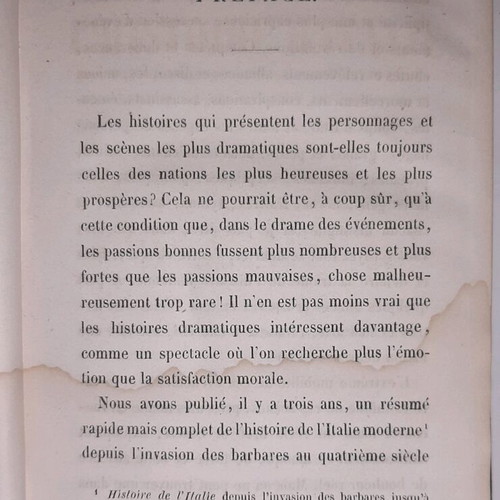 Histoire d'Italie by Jules Zeller like new, 1856 edition