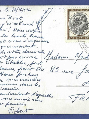 Athens Pericles Speech Postcard used