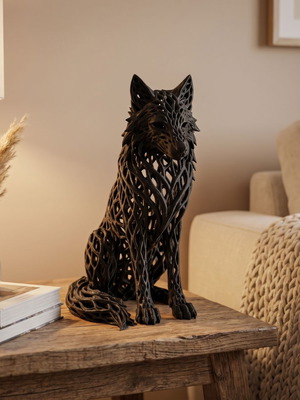 Wolf decorative new, 15cm by 22cm