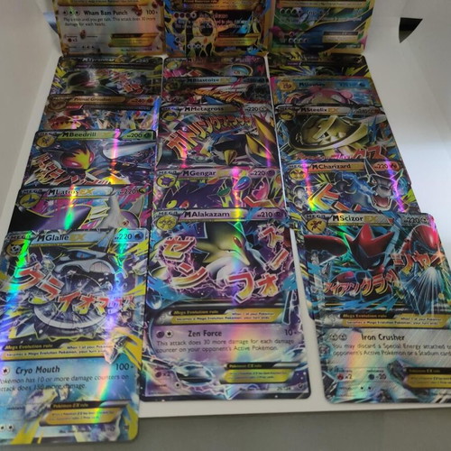 Pokemon Mega Evolution EX Holographic Foil Card Set, 60 pcs