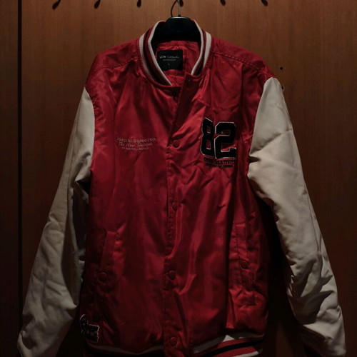 Children's college-style jacket red Large LCW like new