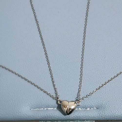Valentine's heart necklace new, handmade, silver