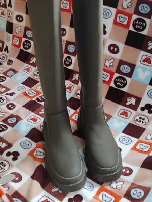 Μπότες Claudia Donatelli καινούργιες, νούμερο 38, γκρι-καφέ με τρακτερωτή σόλα