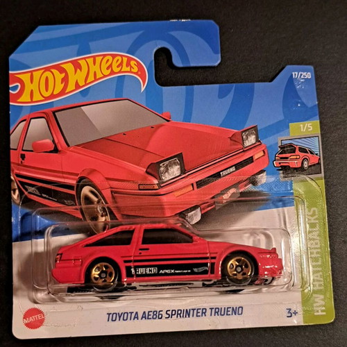 Hotwheels Toyota Ae86 Sprinter Trueno pack of 3 new