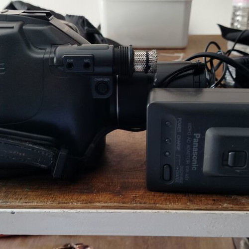 Panasonic video camera with charger, no battery, made in Japan