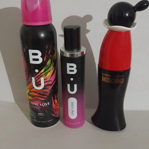 Moschino Cheap & Chic and B.U. One Love women's perfume set like new