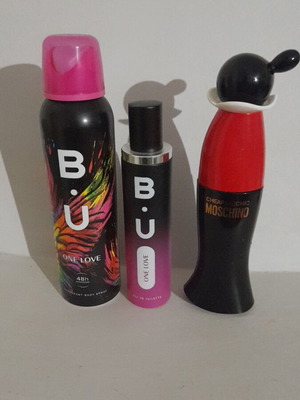 Moschino Cheap & Chic and B.U. One Love women's perfume set like new