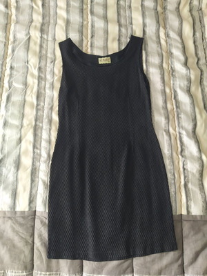 Black short elastic dress