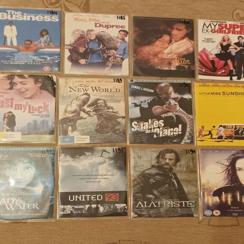 DVD movies like new, pack of 54, personal collection