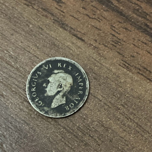 Silver South African coin