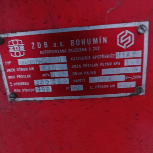 Cast iron oil boiler used with Riello burner