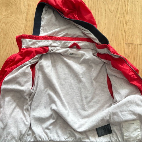 H&M jacket like new, windbreaker, size 6-7 years, red