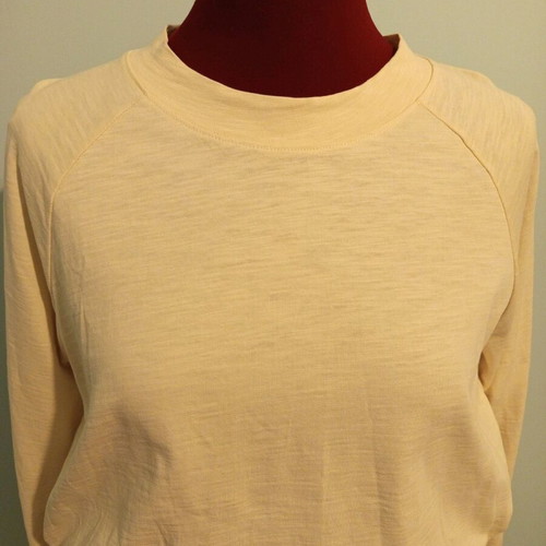 Monki Long Sleeve Top with Balloon Sleeves new, XS, off white-cream