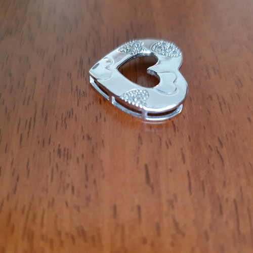925 Silver Jewelry with Heart Pendant like new