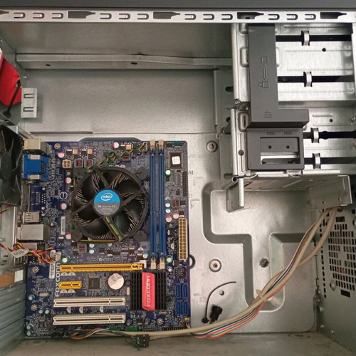 Desktop computer case with Foxconn motherboard used
