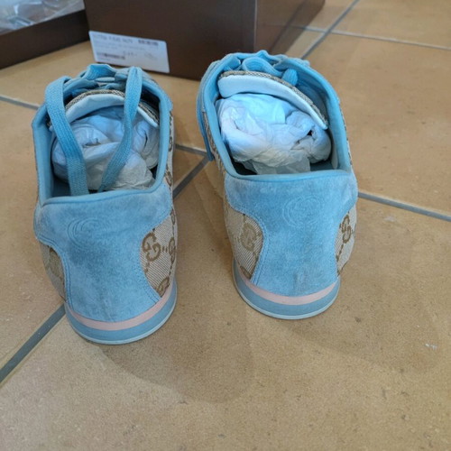 Gucci sneakers like new, size 40.5, pink and turquoise
