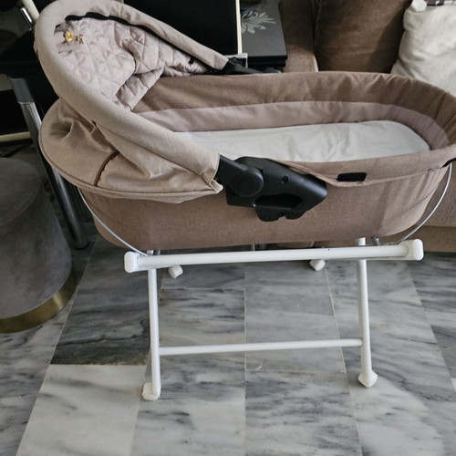 Kikka Boo Baby Bassinet with Stand and Wheels used