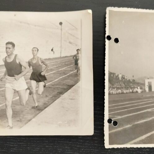 Athletics Photos and Segas Folder by A. Tasoulas used, 1950s and 1970s