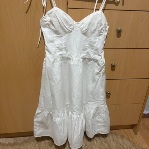 White dress H&M like new, size XS