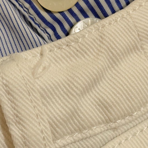 Cropped denim pants Gaetano Navarra white, 42IT, like new
