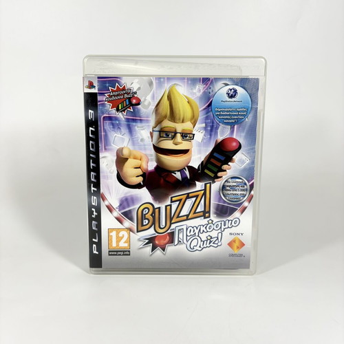 Buzz! World Quiz PlayStation 3 game like new Greek edition