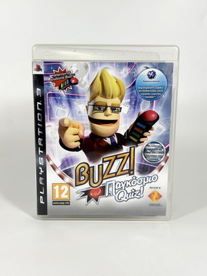 Buzz! World Quiz PlayStation 3 game like new Greek edition