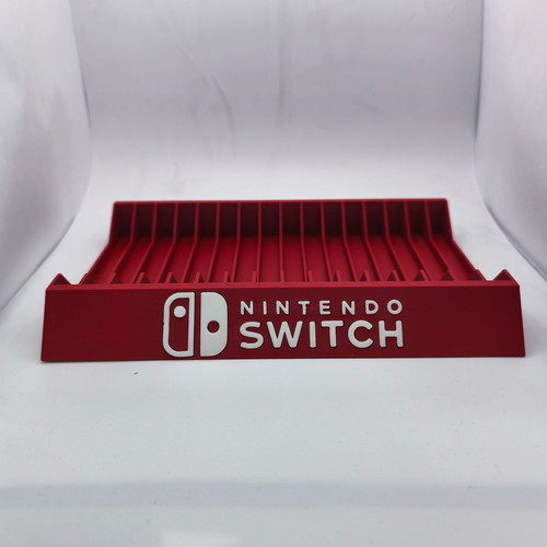 Nintendo Switch storage holder for 16 game cards, red