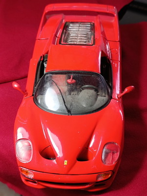 Ferrari F50 Shell Maisto μεταχειρισμένο μεταλλικό μοντέλο κλίμακας 1/18