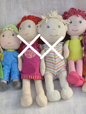 Haba soft dolls like new