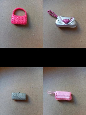 Vintage Barbie bags like new, set of 4 pieces