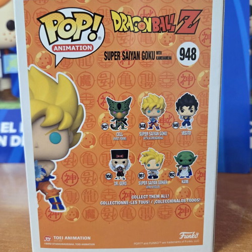 Funko Pop Animation Super Saiyan Goku with Kamehameha figure new