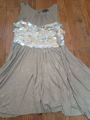 River Island dress with large sequins, like new, size M