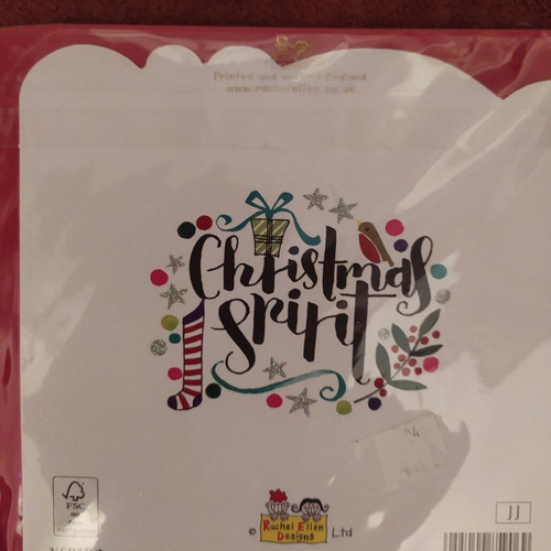 Rachel Ellen Christmas greeting card new, 15 x 15 cm