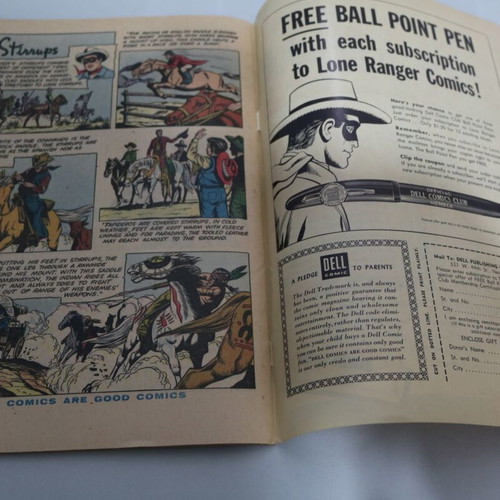The Lone Ranger #123 September 1958 comic used