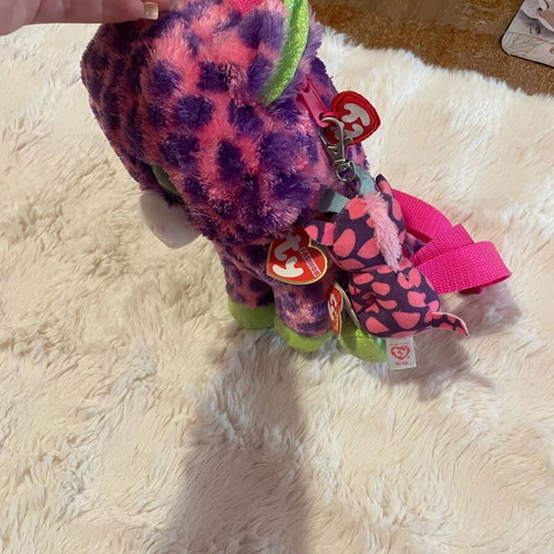 Teddy bear bag with Ty keychain brand new