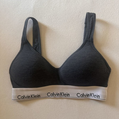 Calvin Klein sports bra used, size S, blue