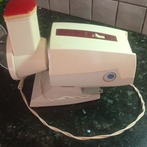 Vintage Bialetti electric grater from the 1970s, used, space age design