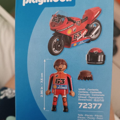 Playmobil Shell Francesco Bagnaia toy sealed, like new